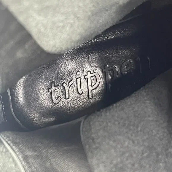 Trippen Leather Buckle Lune Boot Womens Sz 42 US10 Black AMPUTEE RIGHT BOOT ONLY - Picture 13 of 15